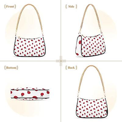 OTVEE Ladybug Pattern Shoulder Bags for Women Small Handbags Mini