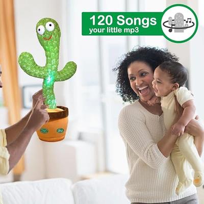 Keculf Dancing Cactus Toy Talking Cactus Baby Toys,Singing Cactus Toy  Cactus,Mimicking Cactus Toy for Babies Smart Cactus Toy,Repeats What You say