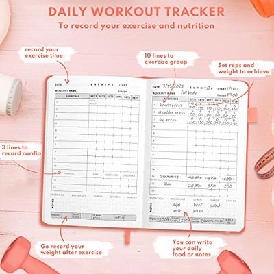 Fitness Journal Workout Planner Notepad For Women & Men Weight Loss ,Daily  Gym ,Exercise Goals ,Bodybuilding