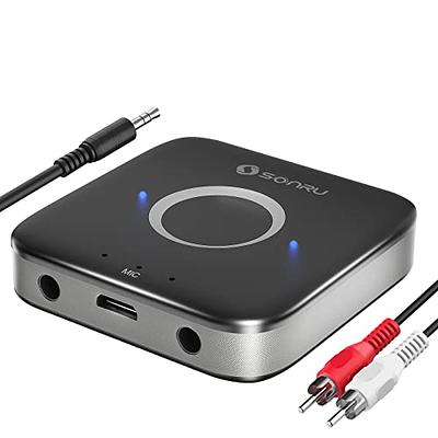 Wireless Bluetooth Receiver 3.5mm AUX Audio Stereo Music Hands Free Car  Adapter