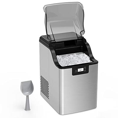Acekool Nugget Ice Maker, Pebble Ice Maker Machine, 30lbs Per Day, 3Qt  Water Reservoir & Self-Cleaning, Stainless Steel Finish Ice Machine for  Home Office Bar Party, Silver - Yahoo Shopping