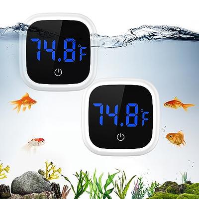 AQUANEAT 1 Pack Aquarium Thermometer, Fish Tank Thermometer, Digital  Thermometer, Reptile Thermometer, Terrarium Water Temperature Test, with  Large