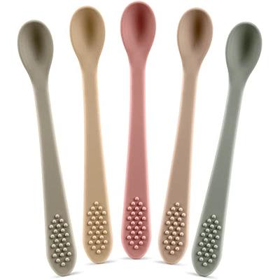 Mushie Silicone Feeding Spoons (Soft Lilac) 2-Pack