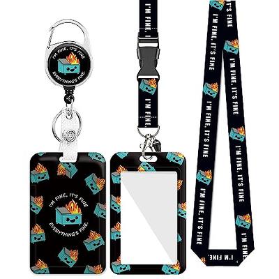 Tian Zhun Badge Holder Retractable Badge Reel with Lanyard and Keychain  Fire Name Tag Vertical ID Protector Funny Gift, for Nurse Teacher Student  Office Worker - Yahoo Shopping