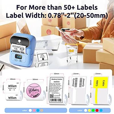 Phomemo Label Printer - M110 Address Label Maker Bluetooth Thermal Portable  Label Maker Machine for Small Business, Barcode, Cable, Retail, Clothing