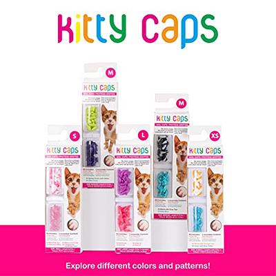 Kitty Caps Nail Caps for Cats - Spring Green with Glitter & Ultra Violet,  Multiple Sizes - Safe, Stylish & Humane Alternative to Declawing - Stops  Snags and Scratches - Cat Claw