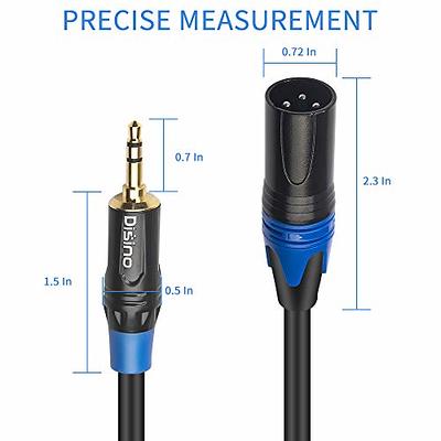 5 Ft. UnBalanced Audio Cable 1/8 (3.5mm) TRS Mini to XLR-M