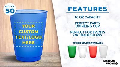 Customized Reusable Plastic Party Cups (16 Oz.)