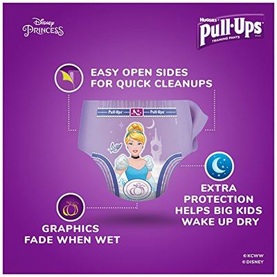 Pull Ups Night-Time Training Pants, for Girls, Size 2T-3T (18-34 lbs),  Disney Princess, Diapers & Training Pants