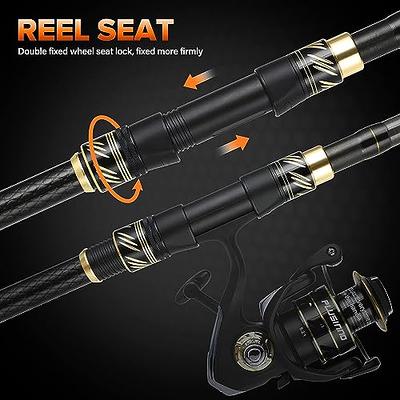 PLUSINNO Fishing Rod and Reel Combos Carbon Fiber Telescopic Fishing Pole  with Reel Combo Sea Saltwater Freshwater Kit Fishing Rod Kit