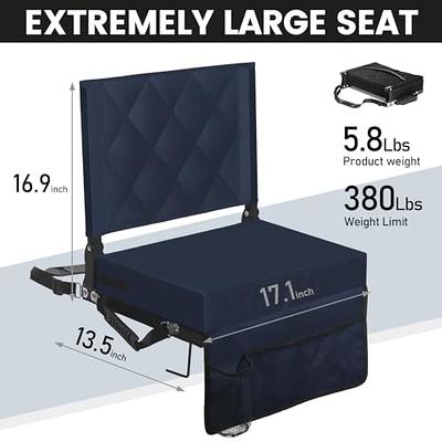 SPORT BEATS Stadium Seat for Bleachers with Back Support and Cushion  Includes Shoulder Strap and Cup Holder - Yahoo Shopping