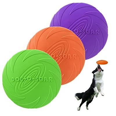 Bvrbaory 6 Pack Dog Flying Disc,Dogs Training Interactive Toys