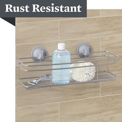 Never Rust Aluminum Satin Nickel Shower Caddy