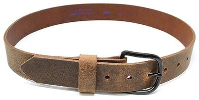 CHAOREN Mens Belts for Jeans 1.5 - Full Grain Leather Cowboy Belt - Crafted by Hand