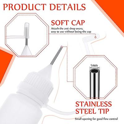 20 Pcs Dispensing Bottle Plastic Small Glue Bottles Needle Tip Squeeze