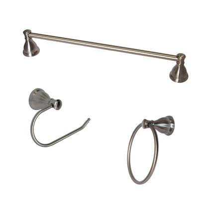 ARISTA 3-Piece Castilla Satin Nickel Decorative Bathroom Hardware