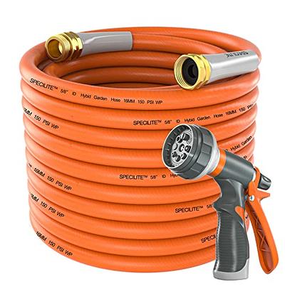 Flexzilla Garden Hose, 5/8 in. x 50 ft., Heavy Duty, Lightweight, Drinking  Water Safe - HFZG550YW : : Garden