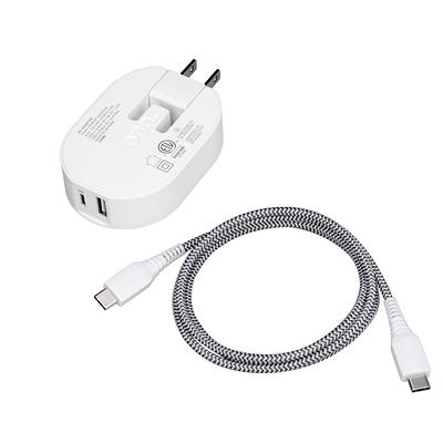 onn. 4.8A Dual-Port Wall Charging Kit with 3FT Micro-USB to USB