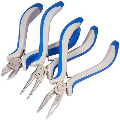 QWORK Long Nose Vise Locking Pliers Set, 3 Pcs 12 inch straight/45 degree/80 Degree Angle pliers,extended Long Handle Vise Gr