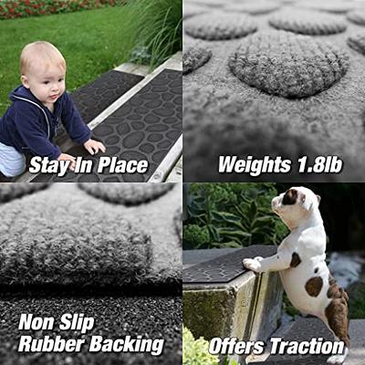 Aucuda 6 Packs Stair Treads for Wooden Steps Indoor Outdoor Christmas,  8.5x30 Outdoor Stair Treads Non-slip, Rubber Backing Carpet Stair Treads  for Winter, Heavy Duty and Traction, Stone Collection. - Yahoo Shopping