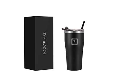 Simple Modern 24oz Classic Tumbler with Straw and Flip Lid - Insulated Stainless Steel Cup, Midnight Black