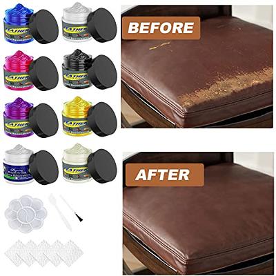 Zcargel Car Leather Repair Paste, Portable Leather Recoloring Balm