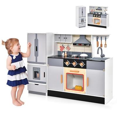 Kitchen Connection My Modern Kitchen Full Deluxe Kit Kitchen Playset with Toy Doll, Lights, and Sounds