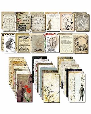 Junk Journal Card Making Supplies Kit by CATaireen Scrapbooking  Embellishments Collage Decoupage Art Craft for Adults Large