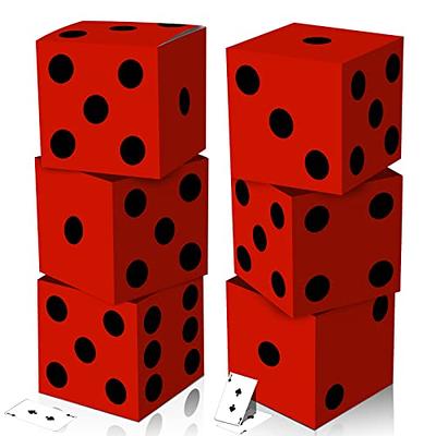 Tinlade 6 Pcs Dice Favor Boxes 11 in Casino Theme Party Decorations Large  Jumbo Dice Vegas Party Decorations for Game Night Las Vegas New Year  Graduation Prom Party Supply(Red) - Yahoo Shopping