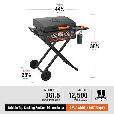 Duke Grills Omaha Go Anywhere Portable Gas Grill - Mini BBQ Propane Grill  for Camping, RV, Tailgate - Cooks 8 hamburgers at once - Long Life Steel 