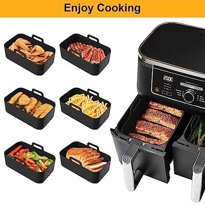 Air Fryer Liners For Ninja-Foodi Dual Air Fryer, Reusable Air