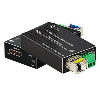 StarTech.com 4K HDMI over Fiber Extender Kit, 4K 60Hz up to 3300ft