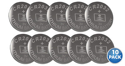 LiCB Cr2032 Battery 2032 3v Lithium Coin Battery Cell CR 2032 Button  Batteries（10-Pack） 