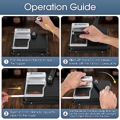 USEWIRE Cigarette Rolling Machine, Manual Tobacco Rolling Machine