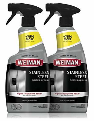 2 Pack WEIMAN Stainless Steel Surfaces Cleaning Wipes Streak Free