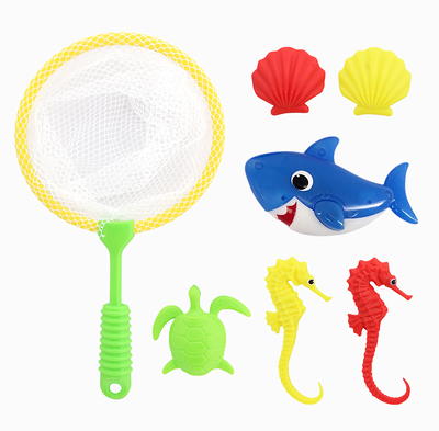 Children's Bath Toys Pool Fishing Game Toddler Bathroom Fish Catchi