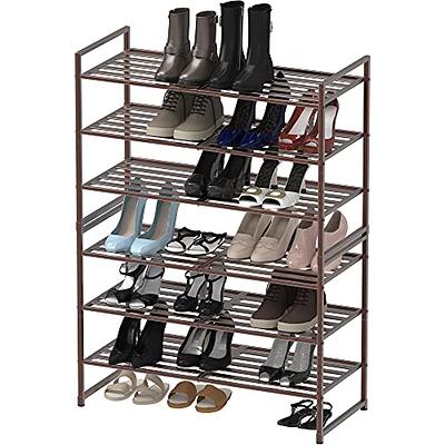 Simple Houseware 3-Tier Shoe Rack Storage Organizer, Bronze