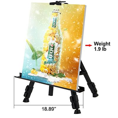 Portable Artist Easel Stand - Adjustable Height Painting Easel with Bag -  Table Top Art Drawing Easels for Painting Canvas, Wedding Signs & Tabletop  Easels for Display - Metal Tripod 66 inches 2 Pack - Yahoo Shopping