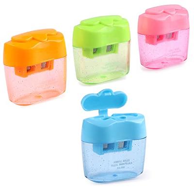 OFiSEXPT 4pcs Colored Pencil Sharpener, Manual Pencil Sharpener