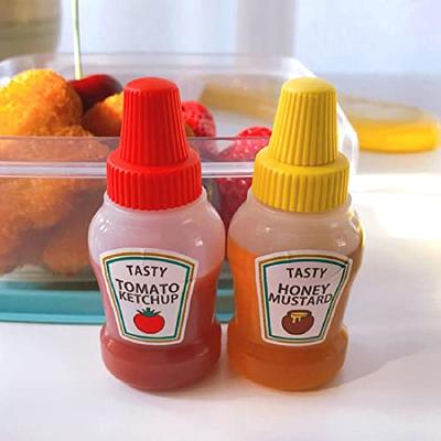CNYEJQJC Mini Condiment Squeeze Bottles, 4pcsPortable Sauce Storage  Containers Jars BBQ Office School Bento Box Dressing Dispensers for Ketchup，Honey，Salad，Soy  Sauce - Yahoo Shopping