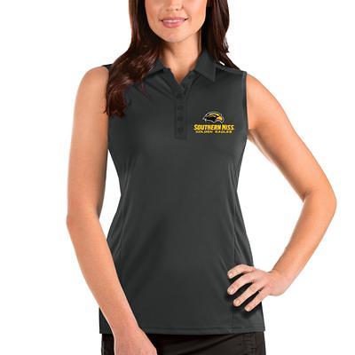 Lids Philadelphia Eagles Antigua Women's Sleeveless Tribute Polo - Black