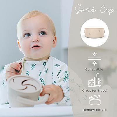 SAMiGO Silicone Baby Utensils - Self Feeding Spoons and Tiny