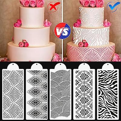 Cake Decoration Stencils Templates Floral Wedding Birthday Cake Molds Cake  Decorating Supplies Baking Supplies Cake Stencil Cake Decorating Baking  Tools (B) - Yahoo Shopping