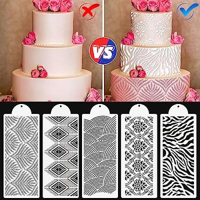 4pc/set Cake Stencils Flower Spray Stencil DIY Decorating Templete Fondant  Mold Pattern Printing Pastry Mold Kitchen Baking Tool - AliExpress