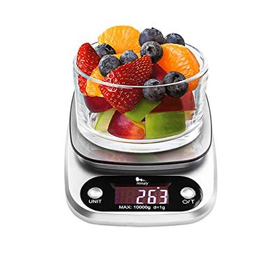 Food Scale Digital Weight Grams and Oz, YONCON Digital Kitchen Scale with  Bowl - Measuring Cup, 11lb by 1g Super Accurate for Cooking, Baking, Tare  Function Easy to Use (Includes Batteries) 