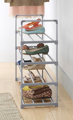 Whitmor 24 Pair Over The Door Shoe Rack-White