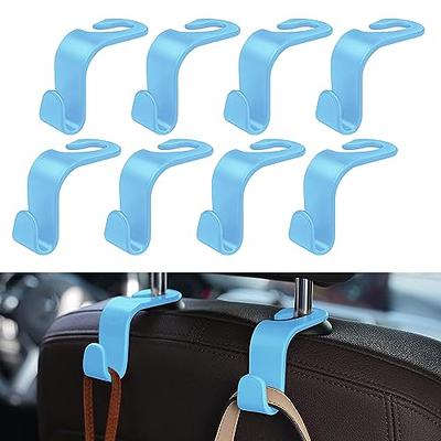 2pcs Car Seat Back Hooks Vehicle Headrest Hanger Holder Dual Hook Hook  Universal Headrest Mount Storage Organizer Internal Accessories 