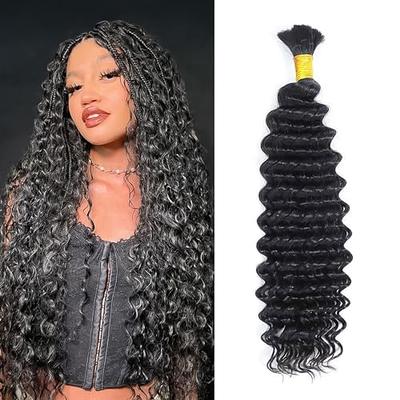 Deep Wave Human Hair 4 Bundles Brazilian Virgin Hair Weave Bundles Deep  Curly 12A Grade Unprocessed Hair Extensions Natural Black 20 22 24 26 inch