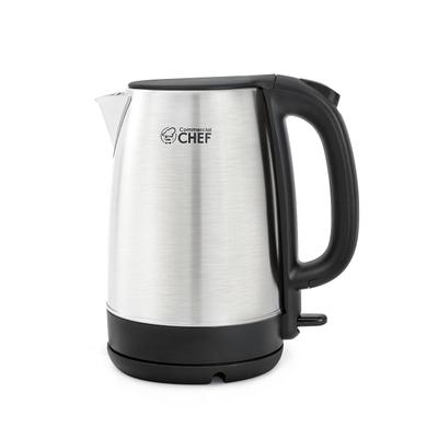 Starfrit Variable Temperature Glass Electric Kettle 1500 W 1.80 quart Black  Silver - Office Depot