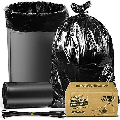 Ultrasac 33 Gallon Trash Bags - (Huge 100 Pack/w Ties) - 39' x 33' Heavy Duty